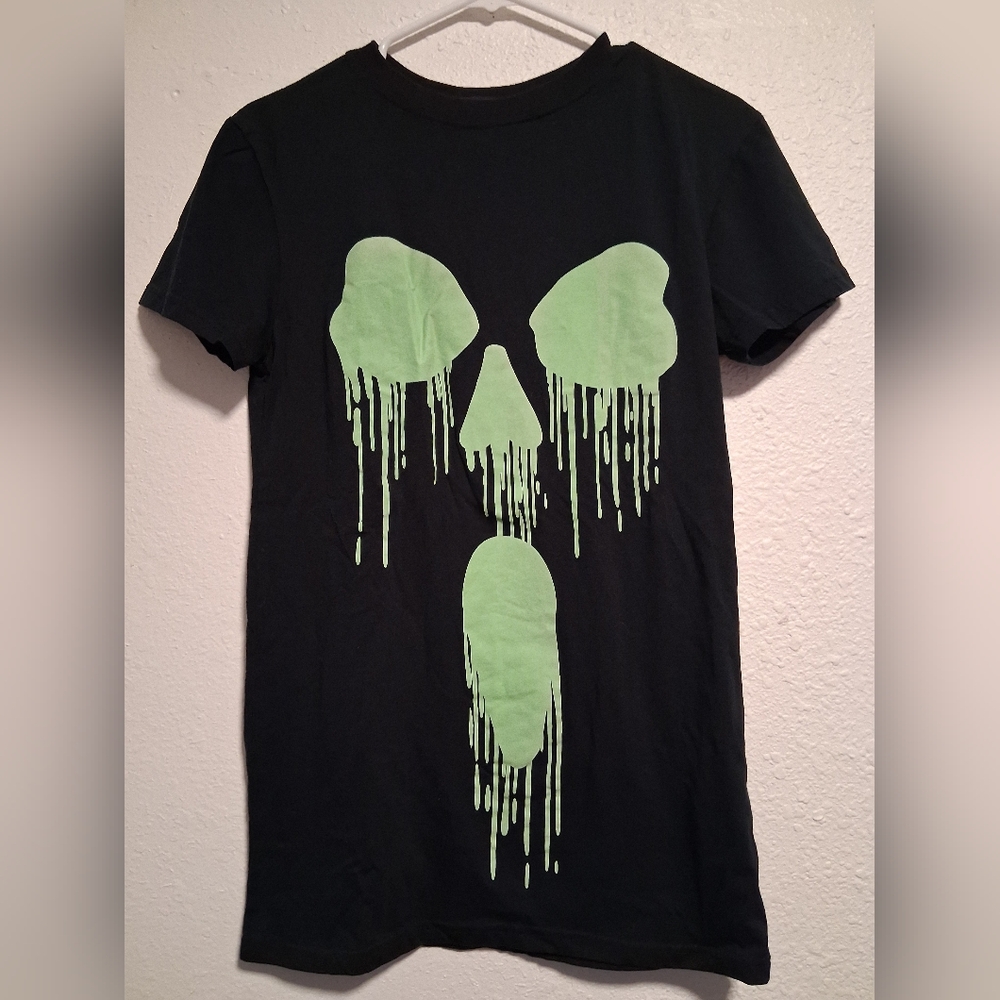 Dolls Kill I C Dead People Glow In The Dark Skull T Shirt Rare